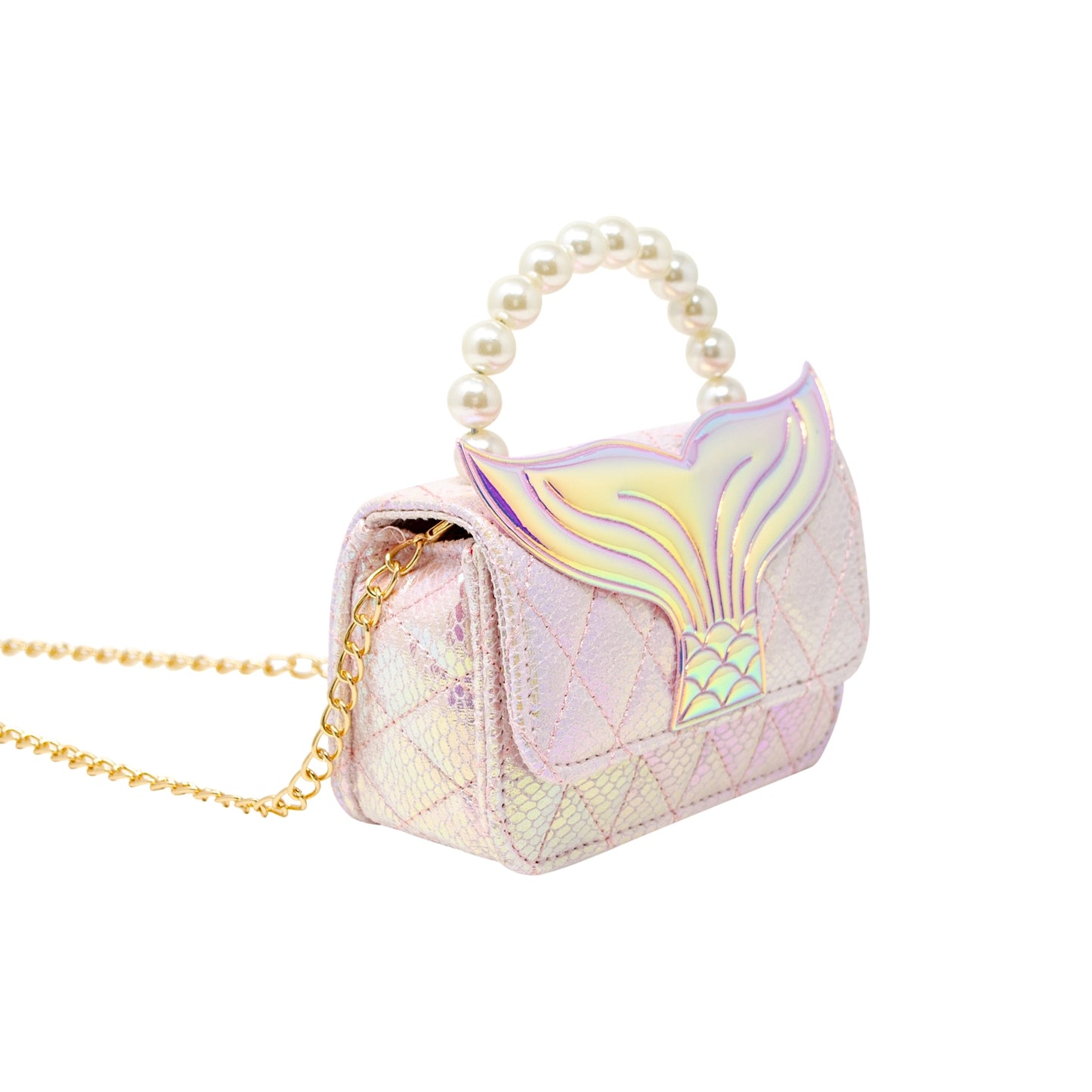 Mermaid Tail Pearl Handbag | Pink