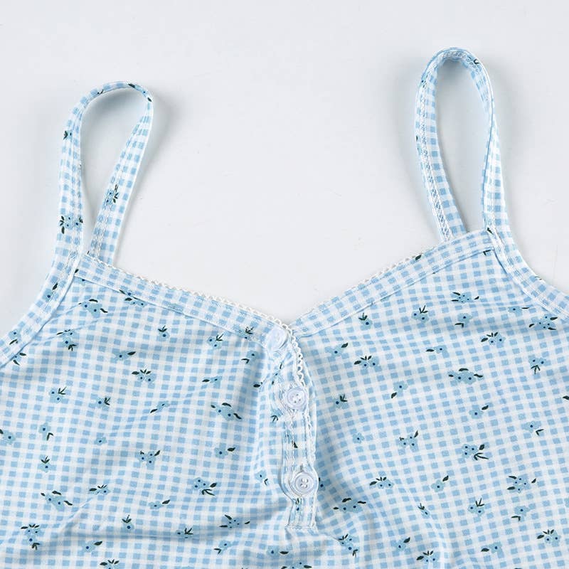 Teen Floral Print Loungewear Set | Blue