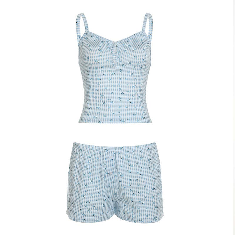 Teen Floral Print Loungewear Set | Blue