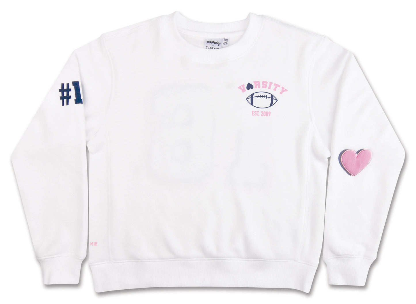Theme NYC Varsity White Sweatshirt