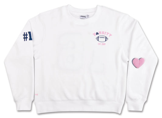 Theme NYC Varsity White Sweatshirt