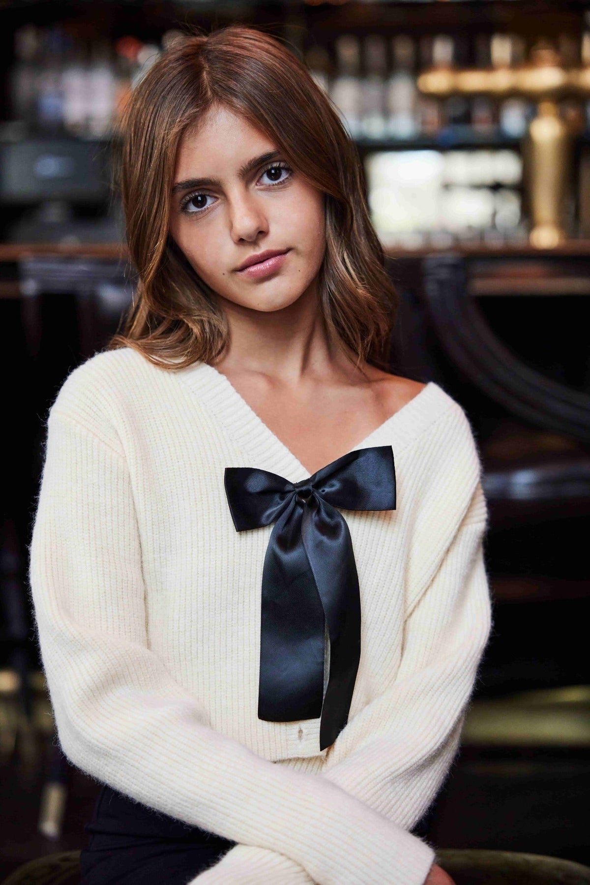 Tween Addison Bow Cardigan