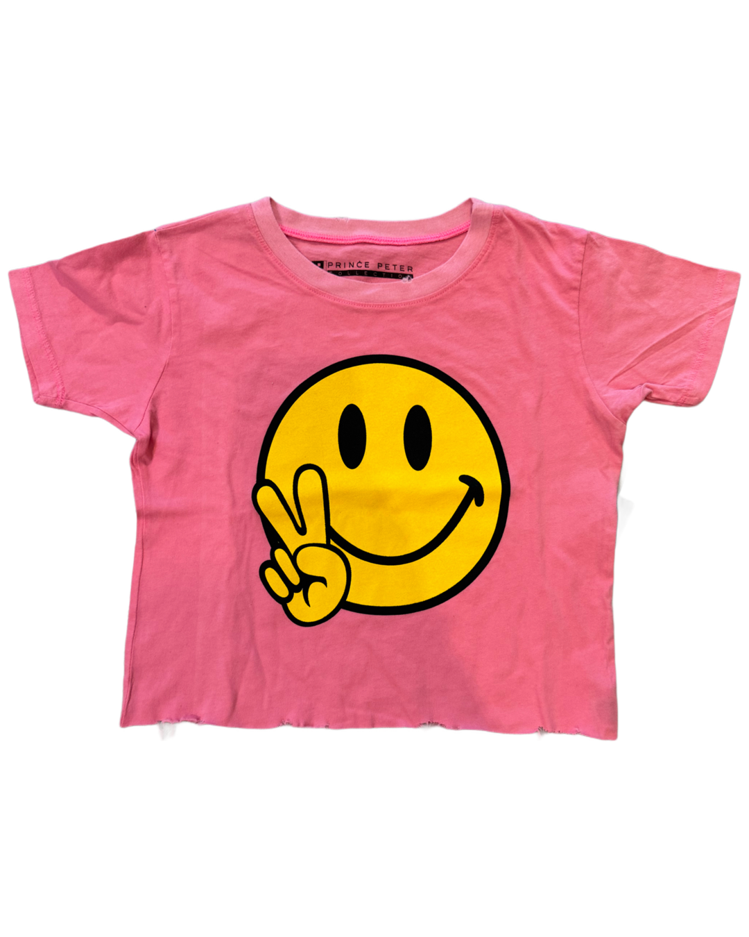 Prince Peter Collection Happy Face Crop T-Shirt | Rosa