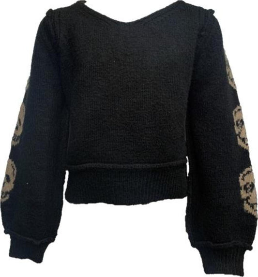 Vintage Havana Black Skull Sweater