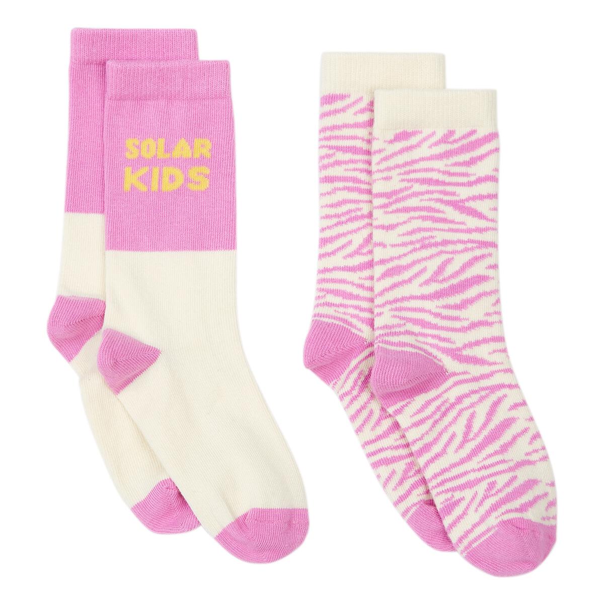 Hundred Pieces 2-Pack Zebra Kids Socks