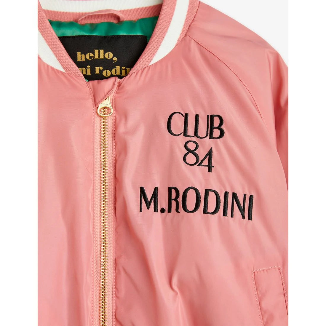 Mini Rodini Weight Lifting zip-up jacket - Pink