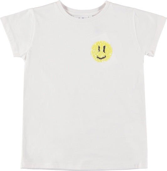 Molo Ranva Sequin Smile T-Shirt