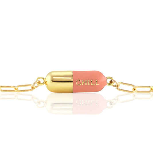 Kris Nations Chill Pill Bracelet - Pink Sky