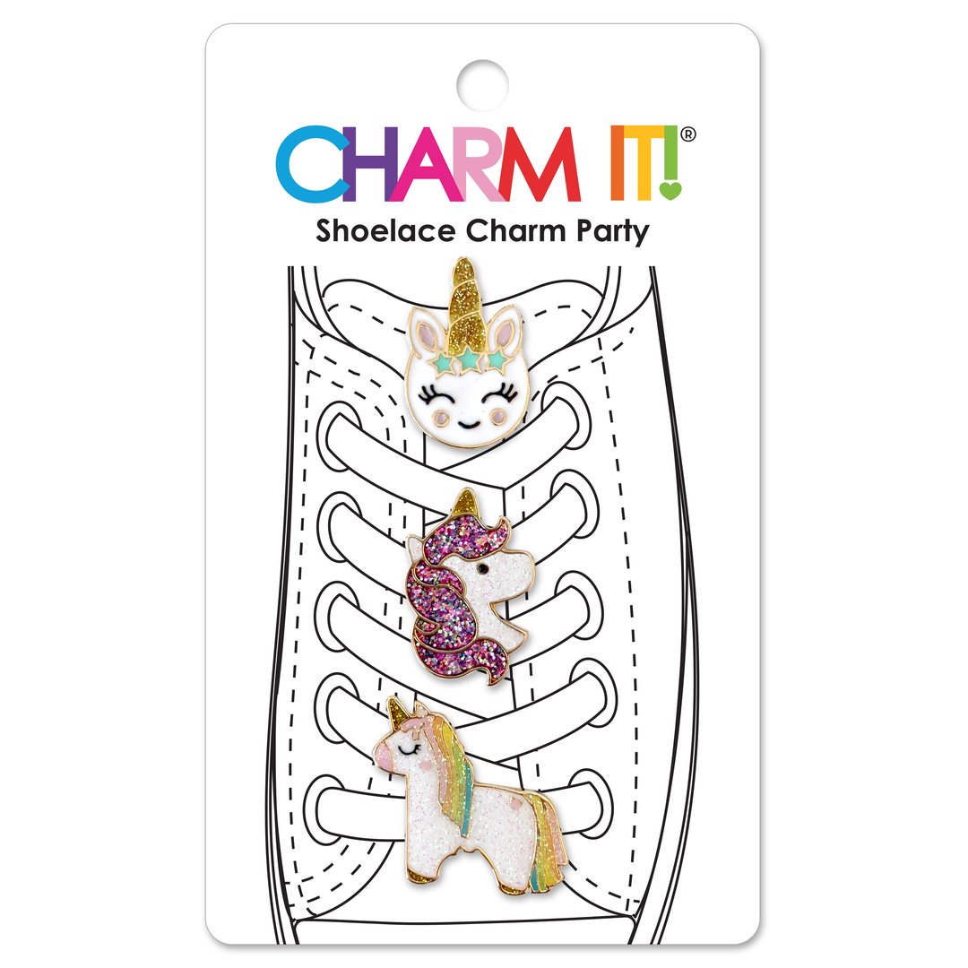 CHARM IT! Glitter Unicorn Shoelace Charms
