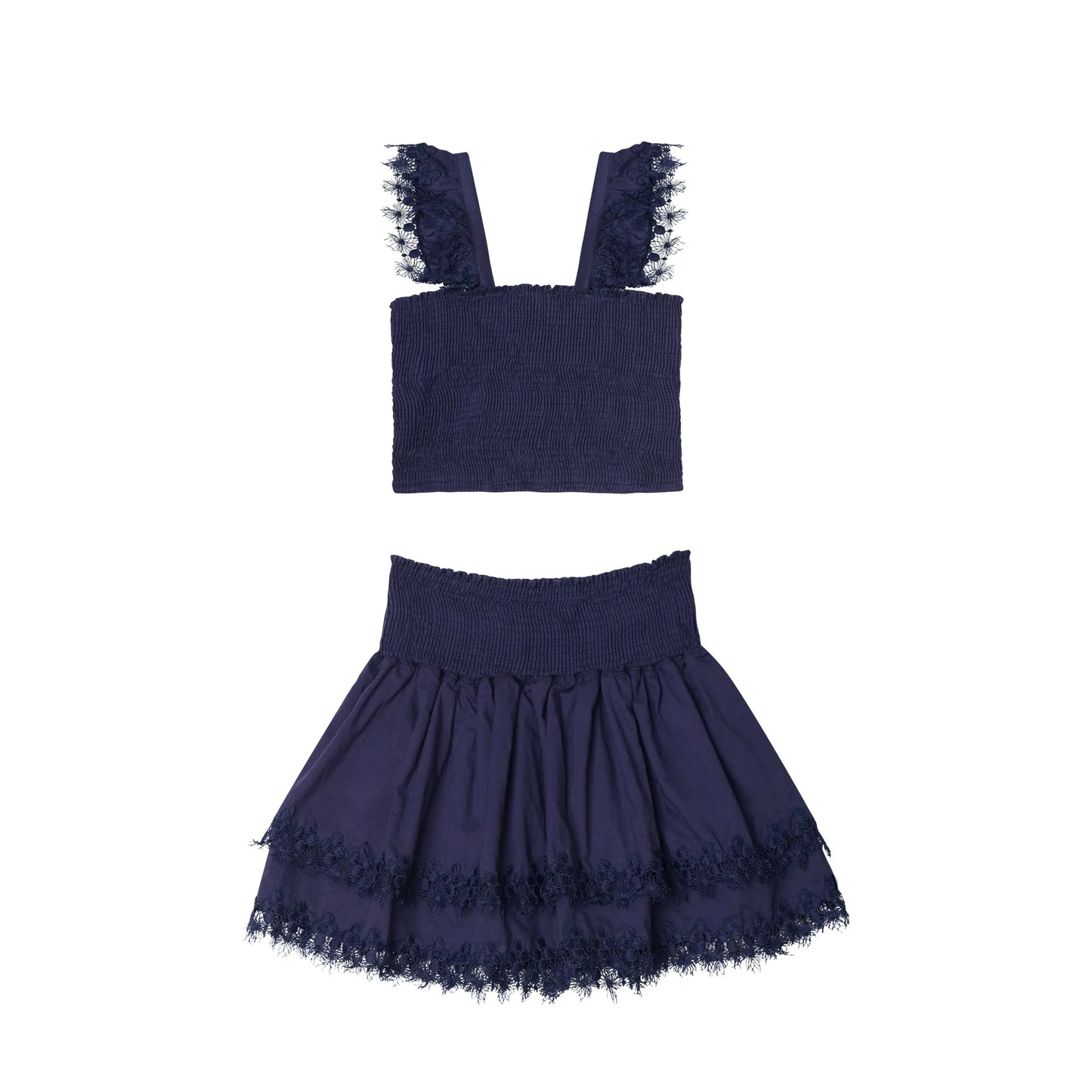 Little Peixoto Mariel Navy Skirt Set