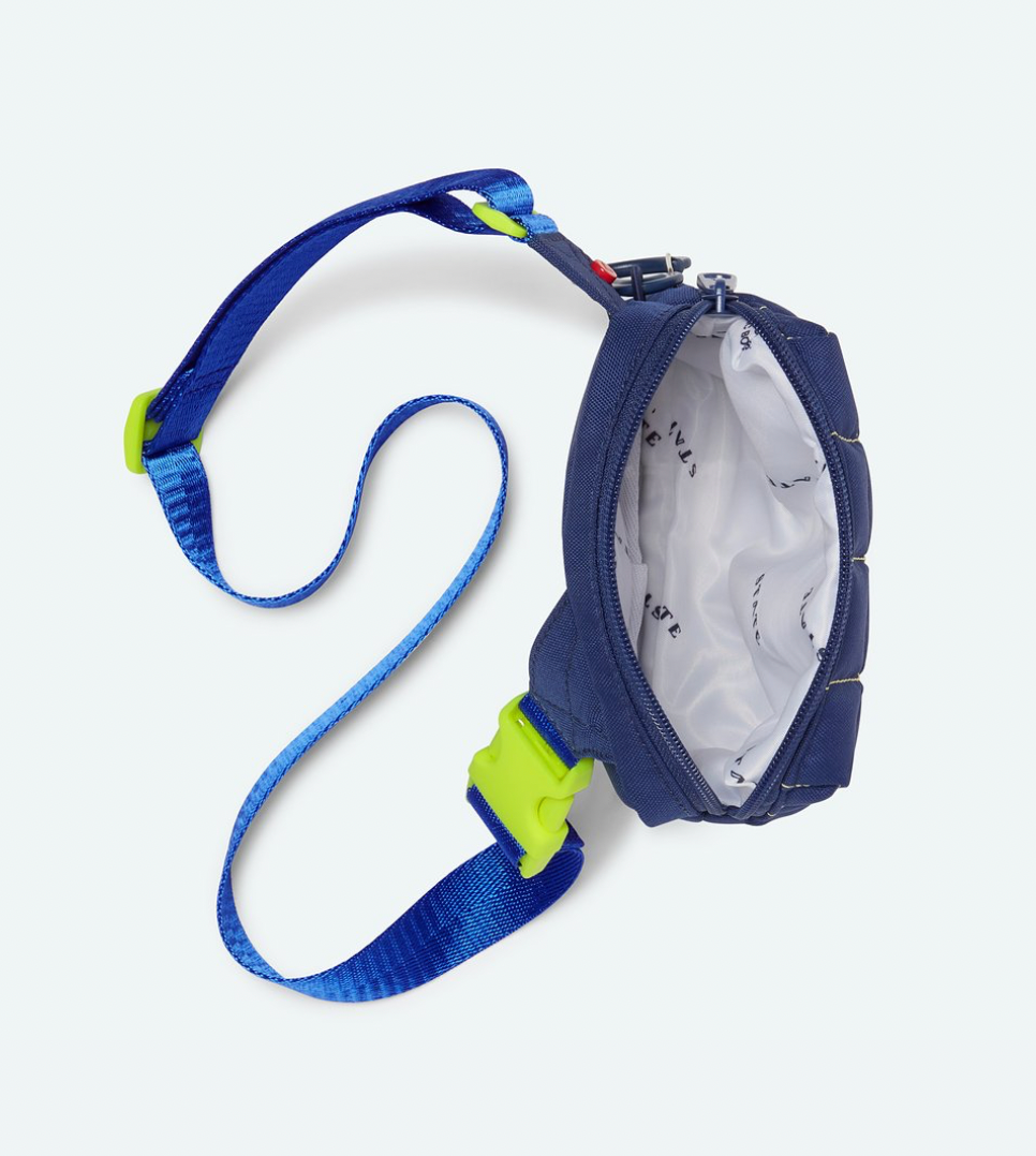 STATE Lorimer Kids Navy/Neon Quilted Fanny Pack