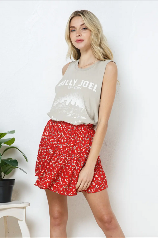 Floral Smocked Skirt