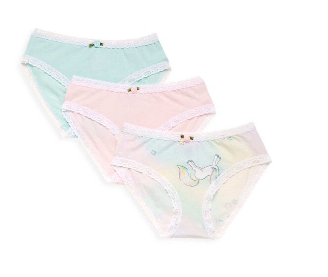 Esme Girls 3 Pack Unicorn Panties
