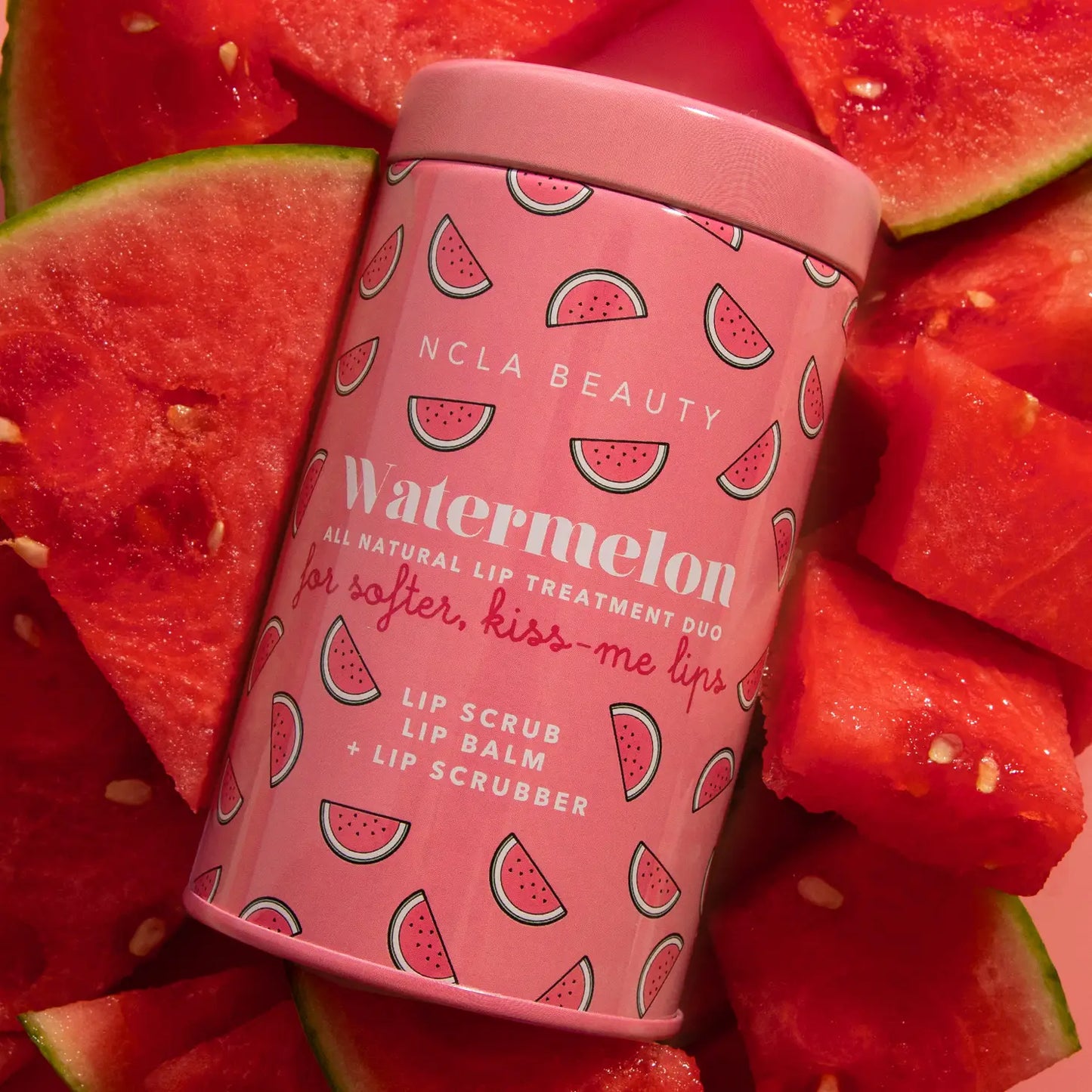 Watermelon Lip Care Set + Lip Scrubber