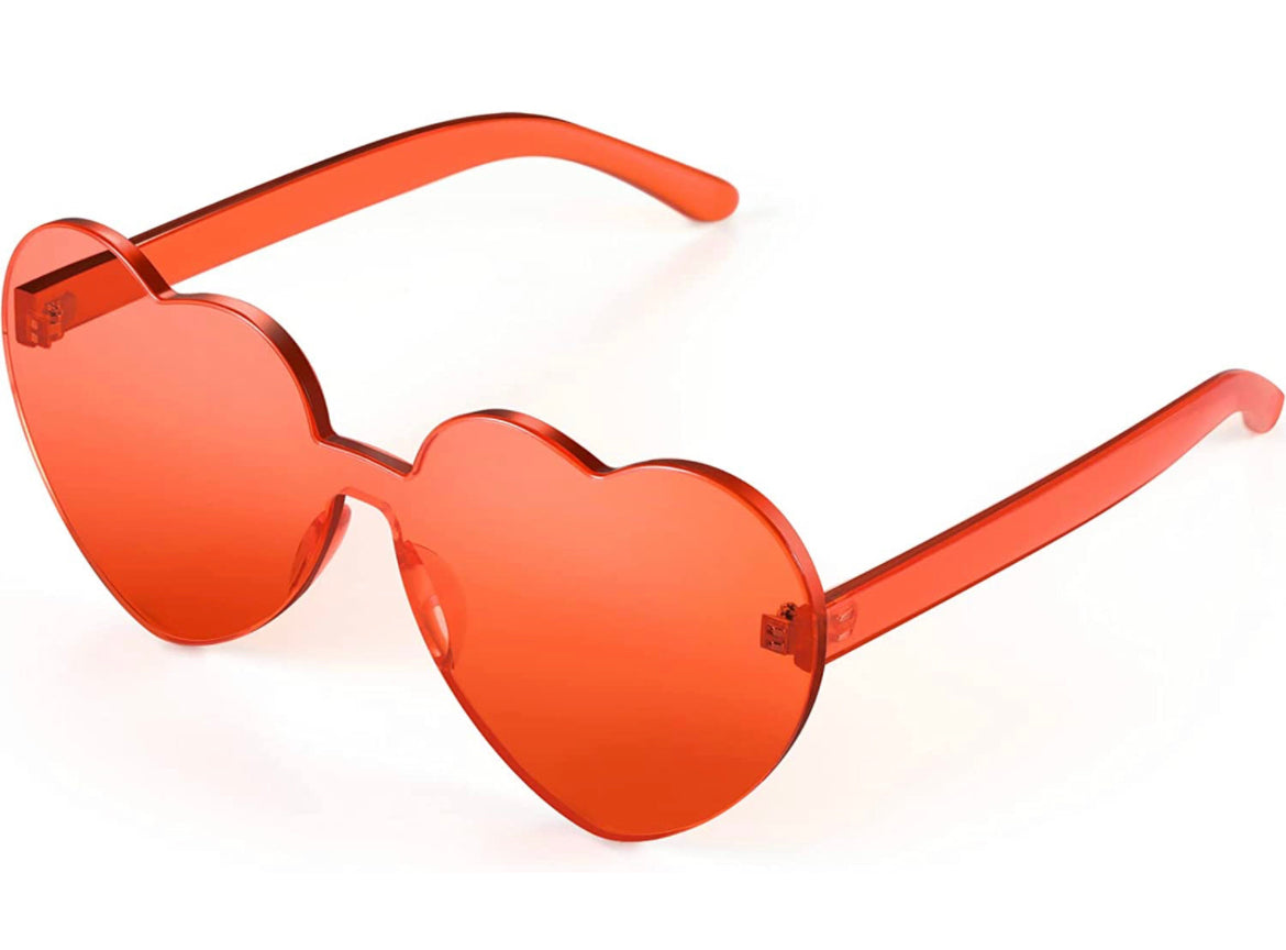 Heart Shaped Rimless Sunglasses